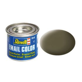 Revell - Su Bazlı Maket Boyası Nato Zeytin Mat 18 Ml (36146)