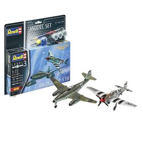 Revell VBU63711 Model Set Me262 P-51B