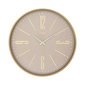Revello 2024 Model 50x50 cm Sarı Dekoratif Duvar Saati
