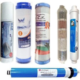 Reverse Osmosis Açık Kasa Su Arıtma Cihazı 6 Aşama Filtre Seti