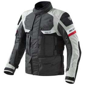 Revit Defender Pro Gore-Tex Gri-Kırmızı Motosiklet Montu