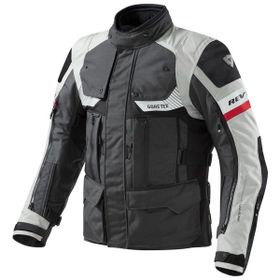 Revit Defender Pro Gore-Tex Gri-Kırmızı Motosiklet Montu