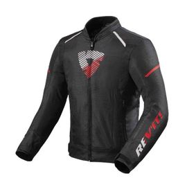 Revit Sprint H2O Siyah-Neon Kırmızı Motosiklet Montu