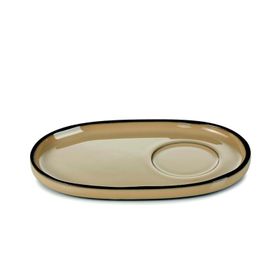 Revol Caractere 13x8 cm Kahverengi Fincan Tabağı