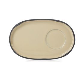 Revol Caractere Gourmet Açık Kahverengi 18x11 cm Fincan Tabağı