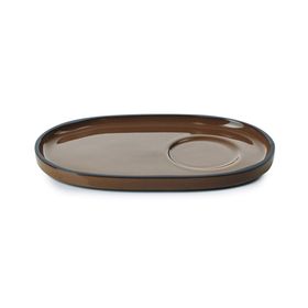 Revol Caractere Gourmet Kahverengi 18x11 cm Fincan Tabağı