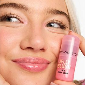 Revolution Jelly Lip Cheek Peach Orange Stick Allık