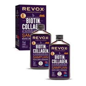 Revox Biotin ve Collagen At Kuyruğu Bitki Özlü 2x400 ml Şampuan