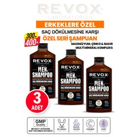Revox Men Saç Dökülmesine Karşı 3x400 ml Şampuan