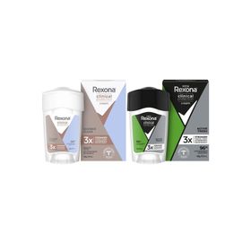Rexona 45ml Clinical Protection Shower Clean Kadın Stick Deodorant + Rexona Men 45ml Clinical Protection Active Fresh Stick Deodorant