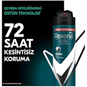 Rexona Black & White Invisible 72 Saat 6 x 150 cm Erkek Sprey Deodorant