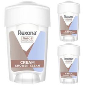 Rexona Clinical Clean Stick Protection Shower Clean 3x45 ML Kadın Stick Deodorant