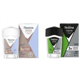 Rexona Clinical Protection 45 ml Kadın ve Erkek Stick Deodorant Seti