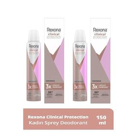 Rexona Clinical Protection Confidence 2x150 ML Kadın Sprey Deodorant