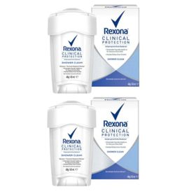 Rexona Clinical Protection Shower Clean 2x45 ml Krem Deodorant