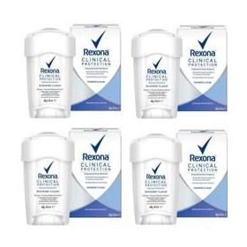 Rexona Clinical Protection Shower Clean 4x45 ml Krem Deodorant