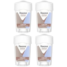 Rexona Clinical Protection Shower Clean 4x45 ml Krem Deodorant