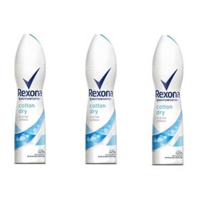 Rexona Cotton Dry 150 ml 3'lü Kadın Sprey Deodorant