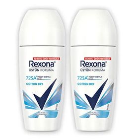 Rexona Cotton Dry 2x50 ml Üstün Koruma Kadın Deodorant Roll On