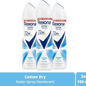 Rexona Cotton Dry 3x150 ml Kadın Sprey Deodorant