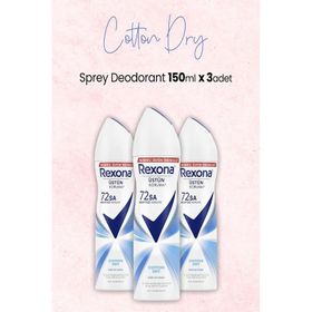 Rexona Cotton Dry 3x150 ml Kadın Sprey Deodorant