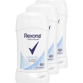 Rexona Cotton Dry Antiperspirant 3x40 ml Stick Deodorant