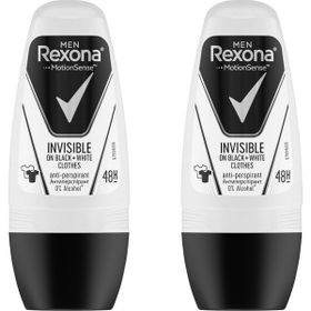 Rexona Erkek Invisible Black&White 2x50 ml Roll-On