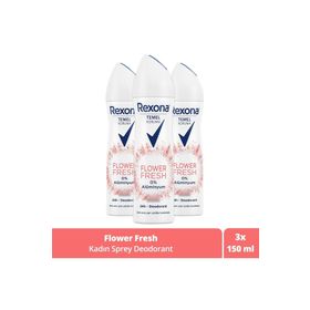 Rexona Flower Fresh Musk 3x150 ml Kadın Deodorant
