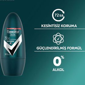 Rexona Invisible 50 ml Üstün Koruma 72 Saat Kesintisiz Koruma Erkek Deodorant Roll On