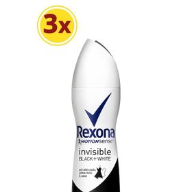 Rexona İnvisible Black White 3x150 ml Sprey Kadın Deodorant