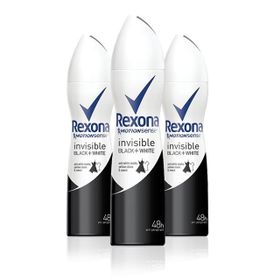 Rexona İnvisible Black White 3x150 ml Sprey Kadın Deodorant
