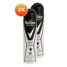Rexona Invisible Black White Clothes 2x150 ml Erkek Deodorant