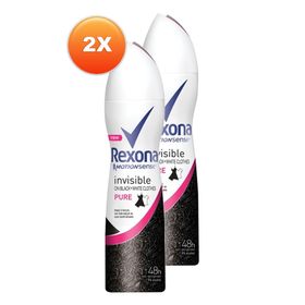 Rexona Invisible Black White Pure 2x150 ml Kadın Deodorant