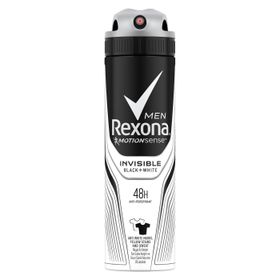 Rexona Invisible Black White Sprey 200 ml Men Deodorant