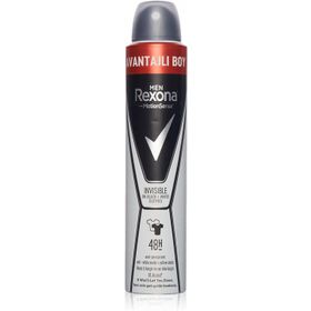 Rexona Invisible Black White Sprey 200 ml Men Deodorant