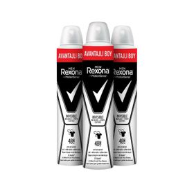 Rexona Invisible Black White Sprey 3x200 ml Deodorant