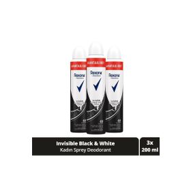 Rexona Invisible Black White Sprey 3x200 ml Deodorant