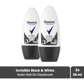 Rexona Invisible Black+White Kadın 50x2 Roll-On Deodorant