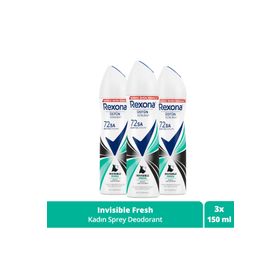 Rexona İnvisible Fresh 3x150 ml Kadın Sprey Deodorant