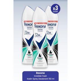 Rexona İnvisible Fresh 3x150 ml Kadın Sprey Deodorant