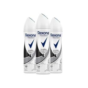 Rexona Invisible On Black & White Clothes 3x150 ml Kadın Sprey Deodorant