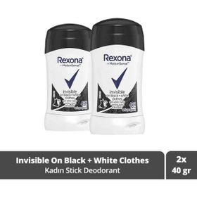 Rexona Invisible On Black White Kadın 2x40 ml Stick Deodorant