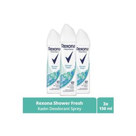 Rexona Kadın Deodorant Shower Fresh 150 ML - 3'lü Avantaj Paketi