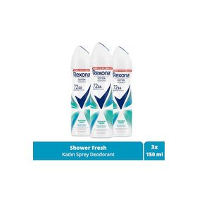 Rexona Kadın Deodorant Shower Fresh 150 ML - 3'lü Avantaj Paketi