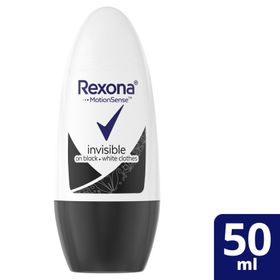 Rexona Kadın Invisible Black + White 50 ml Roll On Deodorant