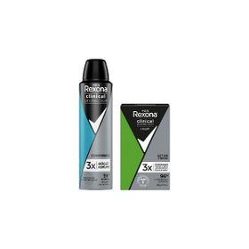 Rexona Men Clinical Protection Active Fresh Men 45 ml Stick Deodorant ve Clinical Protection 150 ml Erkek Sprey Deodorant