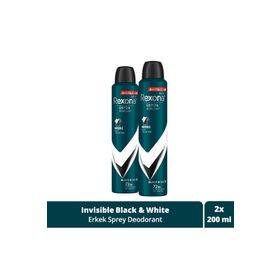 Rexona Men Invisible Black White 2x200 ml Sprey Deodorant