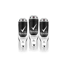 Rexona Men Invisible Black+White 3x150 ml Erkek Deodorant