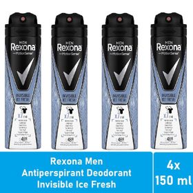 Rexona Men Invisible Ice Fresh 4x150 ml Deodorant