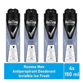 Rexona Men Invisible Ice Fresh 4x150 ml Deodorant
